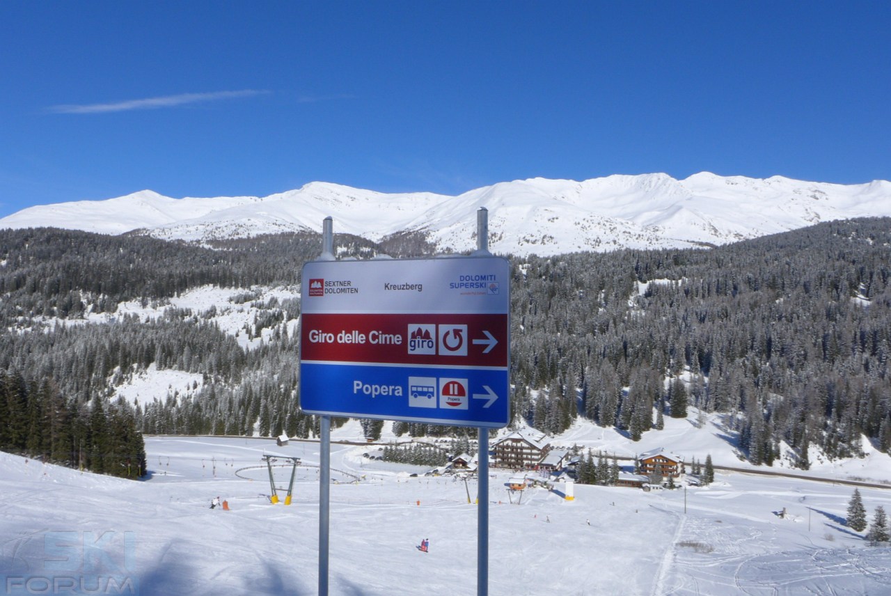 Cartelli Giro delle Cime a Passo Monte Croce