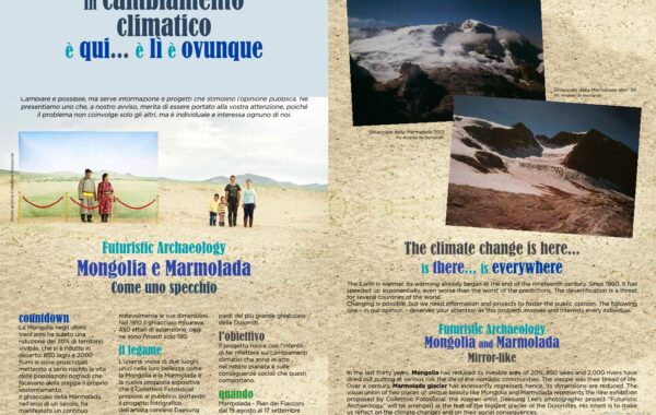 Mostra fotografica e corni di montagna in Marmolada