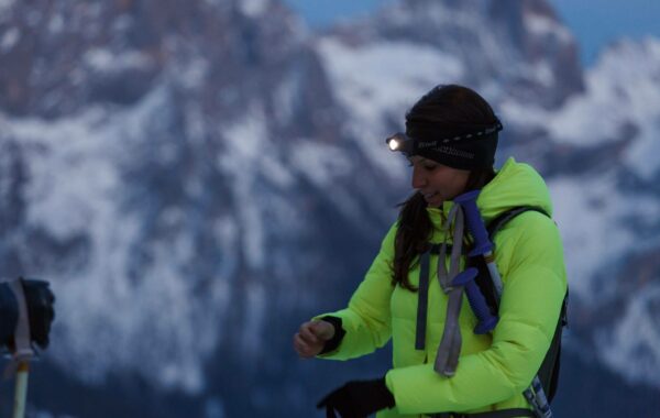 Scialpinismo in notturna a San Martino