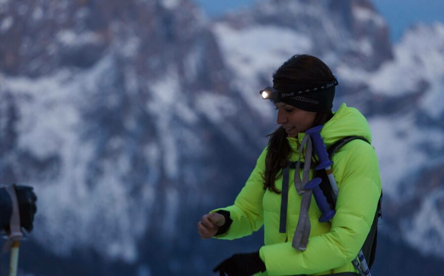 Scialpinismo in notturna a San Martino