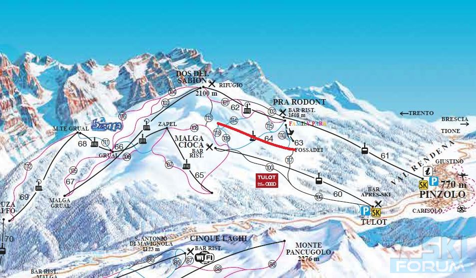 Skimap Pinzolo e Fossadei