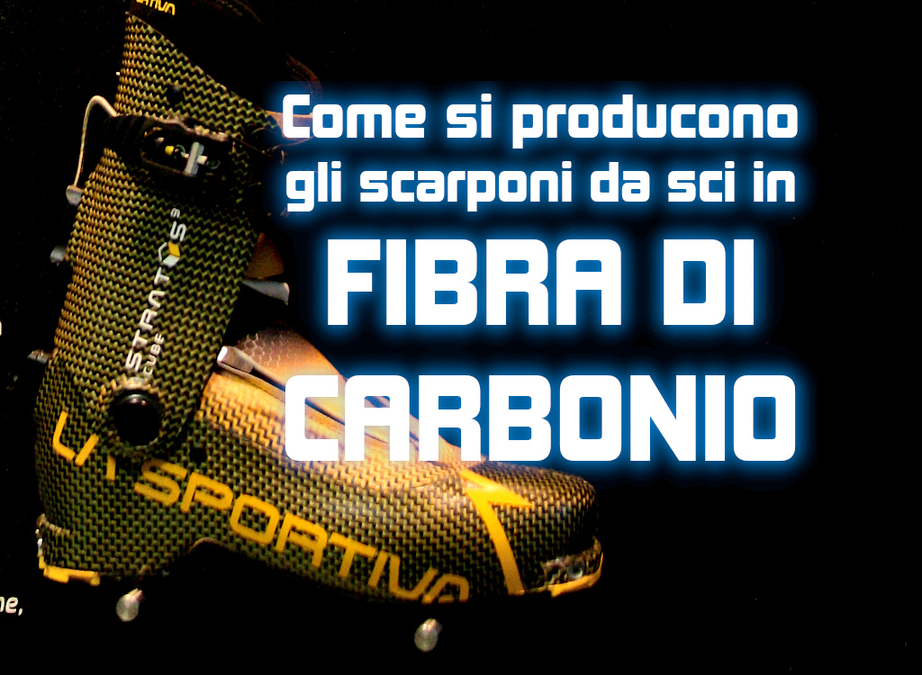 Scarponi da sci in fibra di carbonio