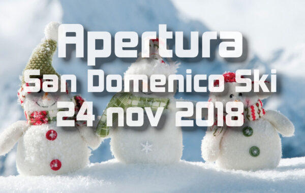 Apertura di San Domenico Ski: si scia dal 24 novembre 2018