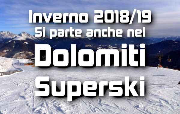 Al via la stagione invernale anche nel Dolomiti Superski