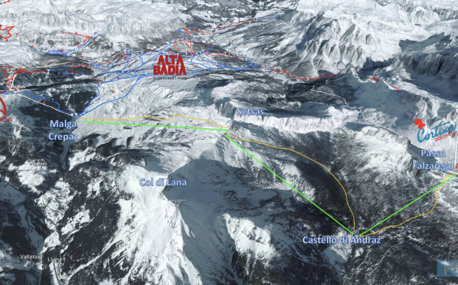 La regione spinge per il grande carosello delle Dolomiti