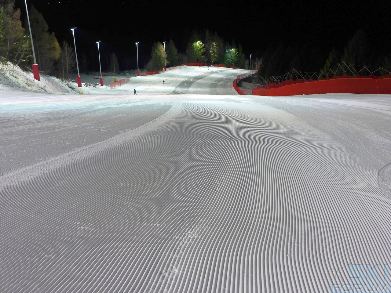 Piste da sci illuminate