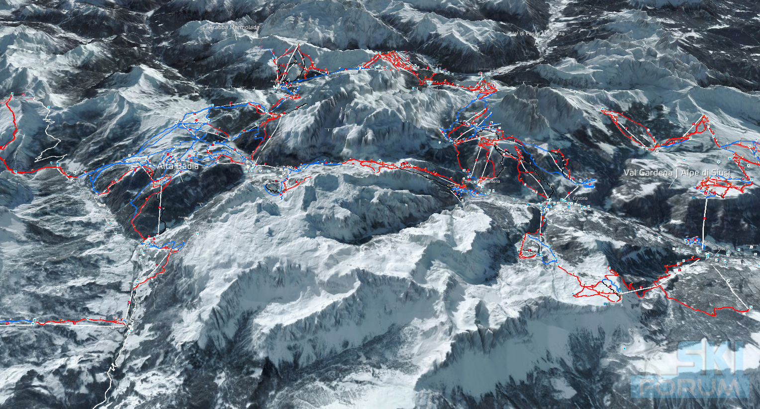 Dolomiti Superski: i km di piste reali