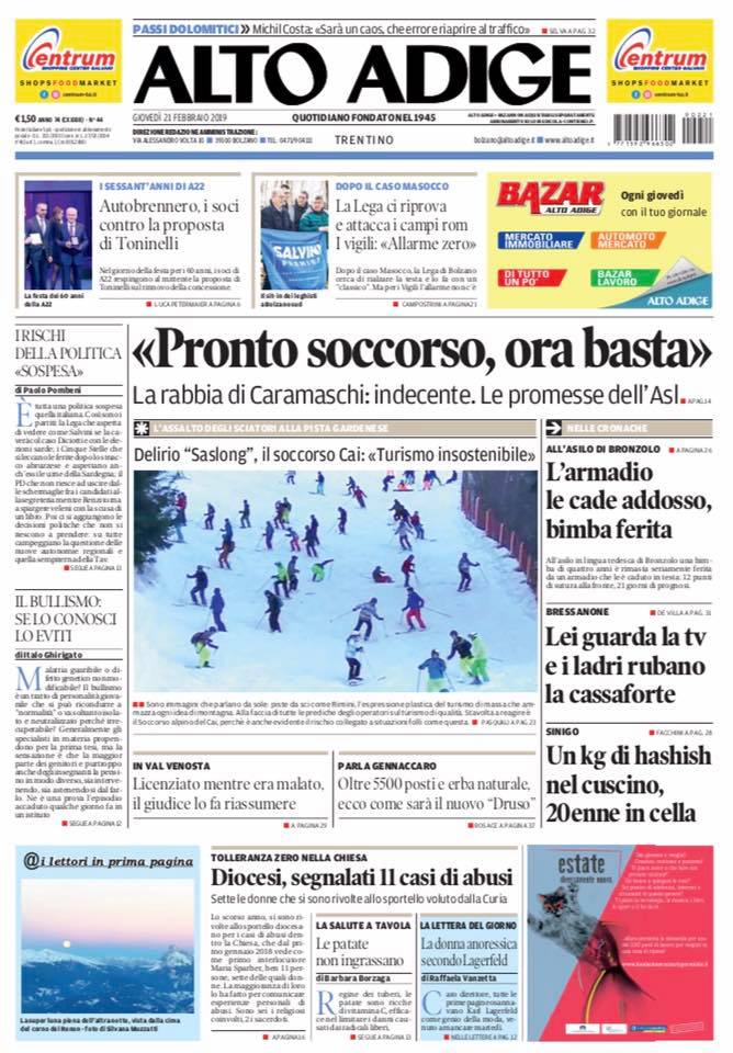 Una fake news sulla pista saslong