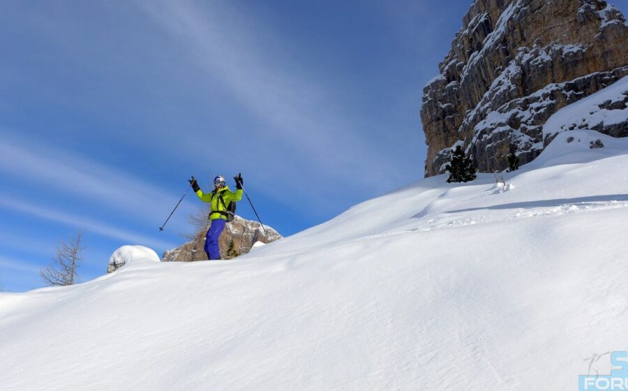 10 facili fuoripista in Dolomiti (con cartine e foto)